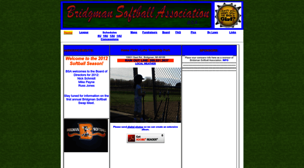 bridgmansoftball.org