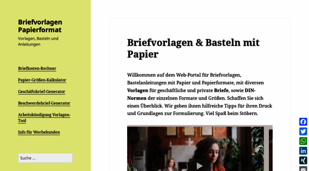 briefvorlagen-papierformat.de