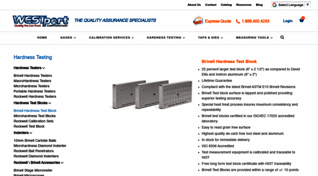 brinelltestblock.com