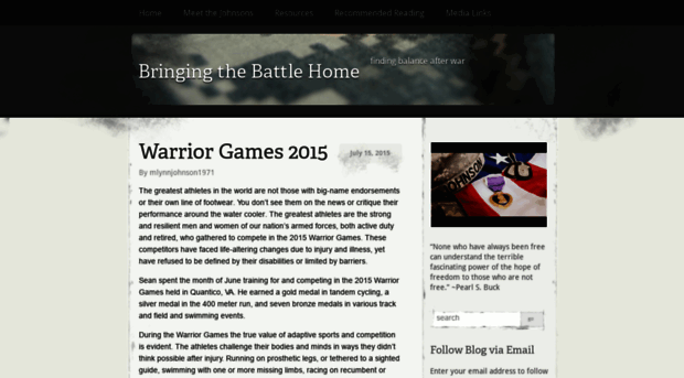 bringingthebattlehome.com