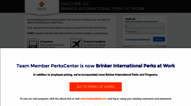 brinker.corporateperks.com