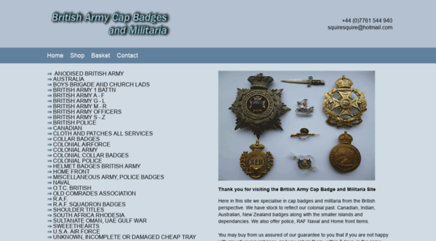 britisharmycapbadgesandmilitaria.com