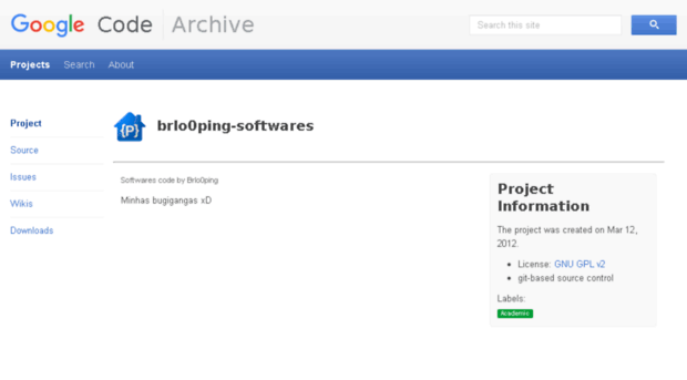 brlo0ping-softwares.googlecode.com