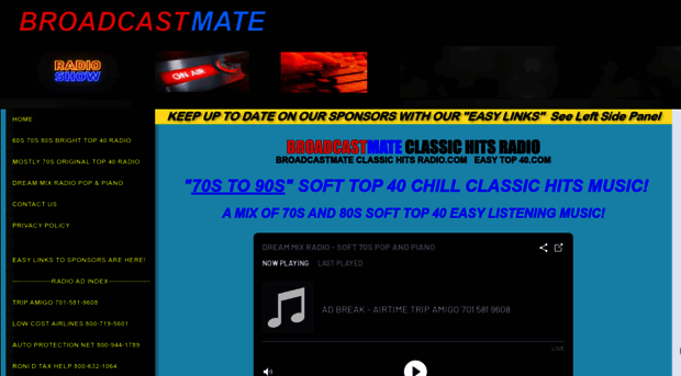 broadcastmateclassichitsradio.com