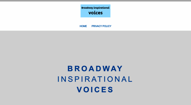 broadwayinspirationalvoices.com