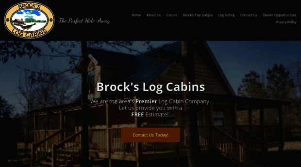 brockslogcabins.com