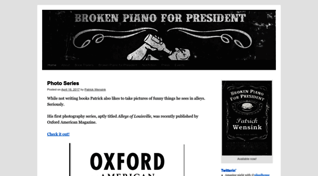 brokenpianoforpresident.com