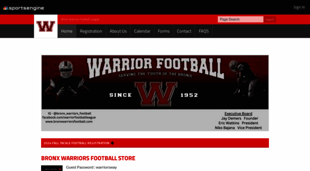 bronxwarriorsfootball.com