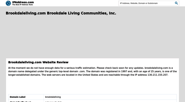 brookdaleliving.com.ipaddress.com