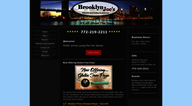 brooklynjoespizzeria.com