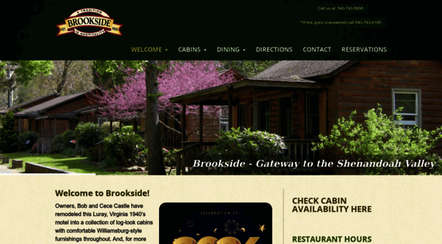 brooksidecabins.com