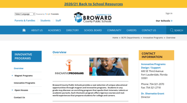 browardschoolsinnovativeprograms.com