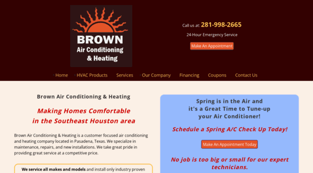 brownairandheat.com