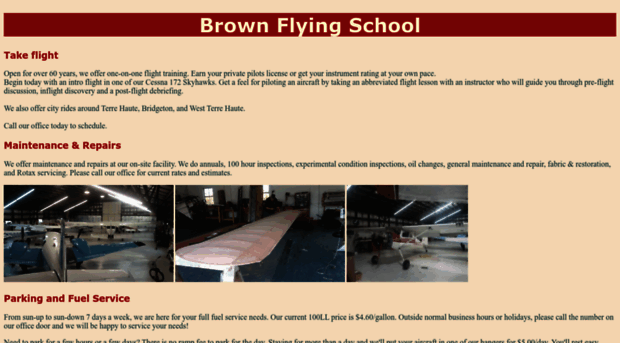 brownflyingschool.com