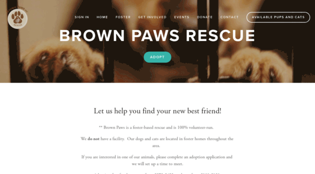 brownpawsrescue.com