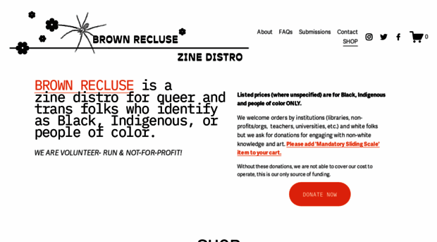 brownreclusezinedistro.com