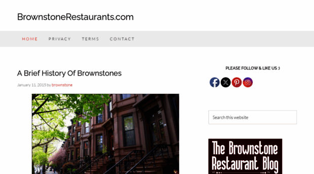 brownstonerestaurants.com