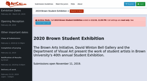 brownstudentexhibition.artcall.org