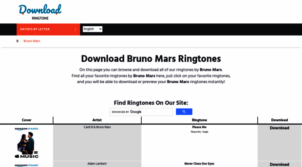 brunomars.download-ringtone.com