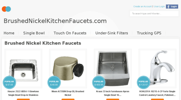 brushednickelkitchenfaucets.com