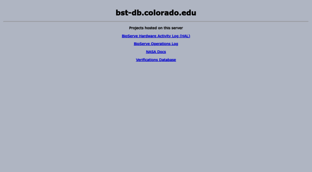 bst-db.colorado.edu