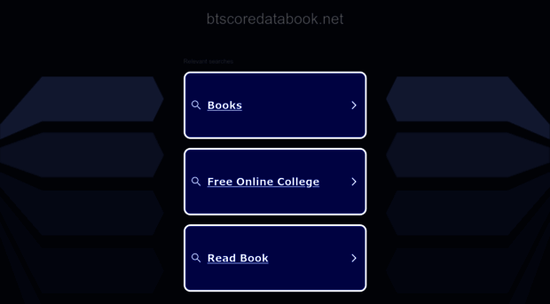 btscoredatabook.net