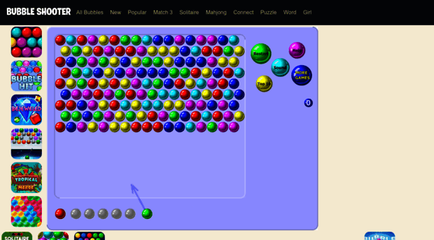 ⭐ BUBBLE SHOOTER PRO - free game online on BubbleShooter.net