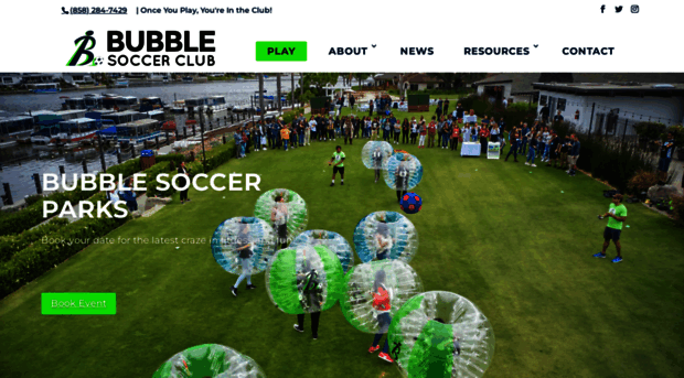 bubblesoccerclub.com