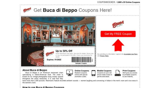 bucadibeppo.couponrocker.com