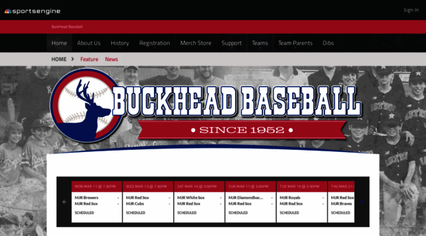 buckheadbaseball.com