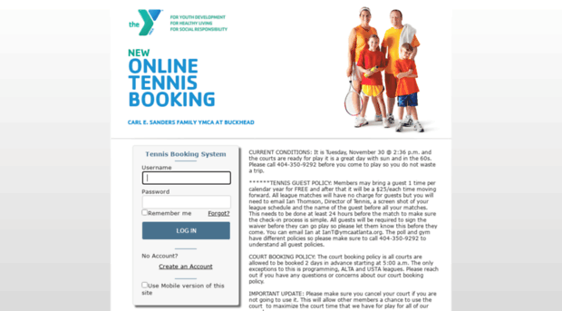 buckheadymca.tennisbookings.com