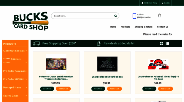 buckscardshop.com