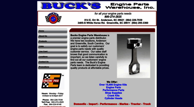 bucksengineparts.com