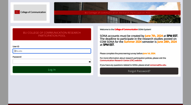 Bucom Sona Systems Com Bu College Of Communication Re Bu Com Sona Systems<script async src=