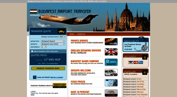 budapestairporttransfers.com