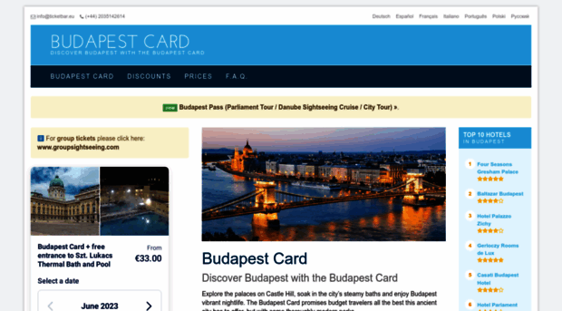 budapestcard.org