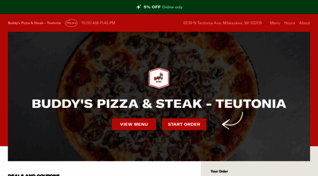 buddyspizzasteak.com