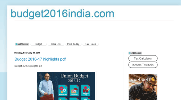 budget2016india.com