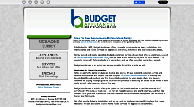 budgetappliances.ca