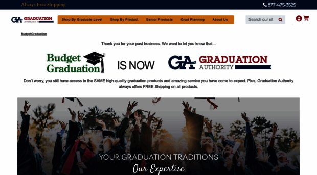 budgetgraduationcapsandgowns.com