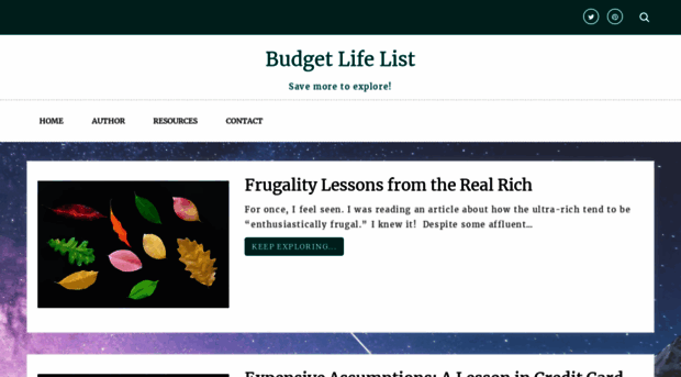 budgetlifelist.com