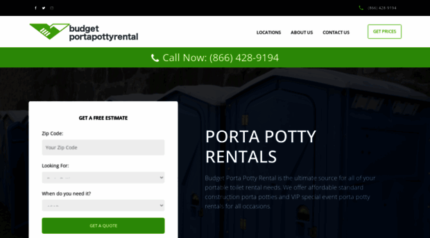 budgetportapottyrental.com