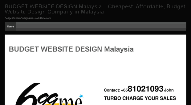 budgetwebsitedesignmalaysia.699me.com