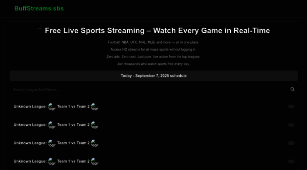 buffstreams.sbs