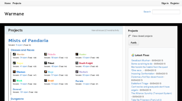 bugtracker.warmane.com