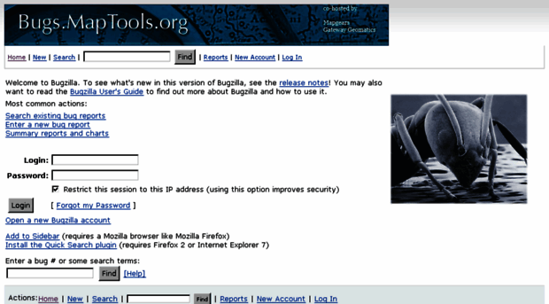bugzilla.maptools.org