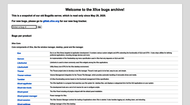 bugzilla.xfce.org