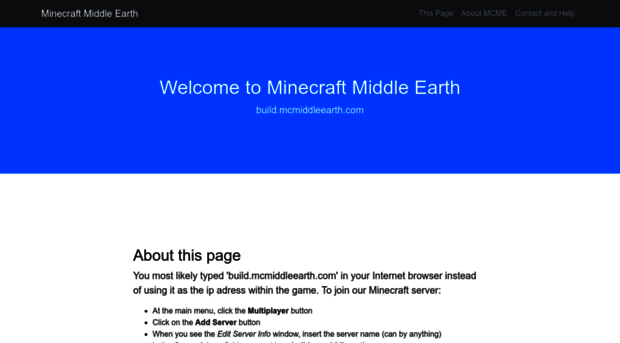 build.mcmiddleearth.com