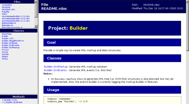 builder.rubyforge.org