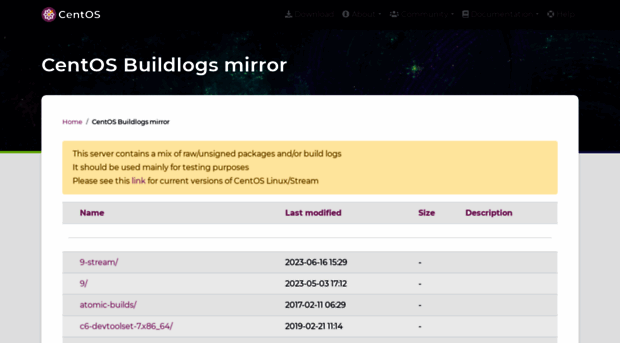 buildlogs.centos.org